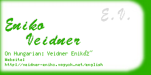 eniko veidner business card
